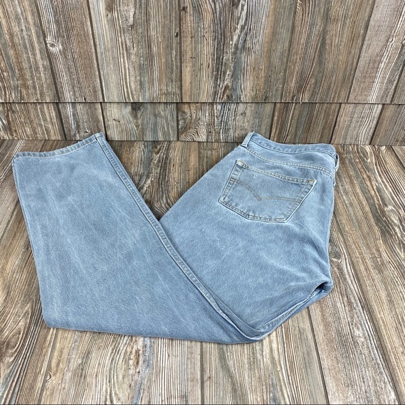 Levis 517 Gray Distressed Straight Leg Denim Jeans - Picture 5 of 5